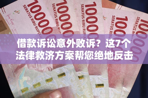 济南借款诉讼意外败诉？这7个法律救济方案帮您绝地反击！