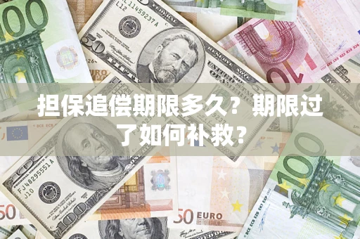 济南担保追偿期限多久？期限过了如何补救？