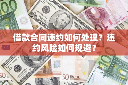 济南借款合同违约如何处理？违约风险如何规避？