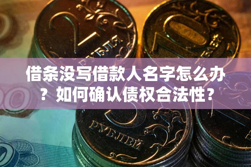 济南借条没写借款人名字怎么办？如何确认债权合法性？
