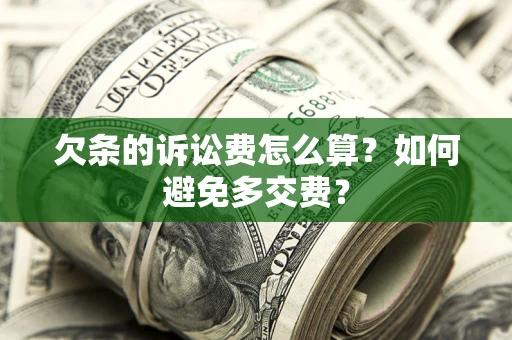 济南欠条的诉讼费怎么算？如何避免多交费？