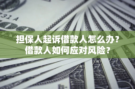 济南担保人起诉借款人怎么办？借款人如何应对风险？