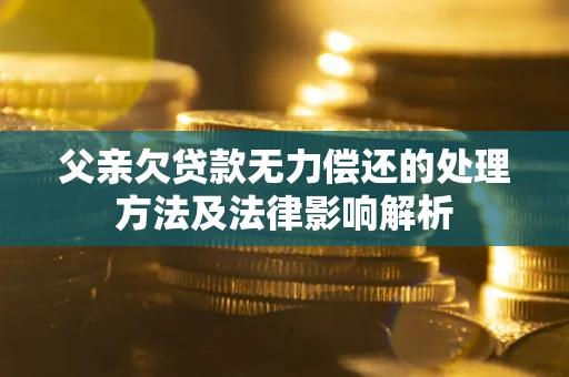济南父亲欠贷款无力偿还的处理方法及法律影响解析